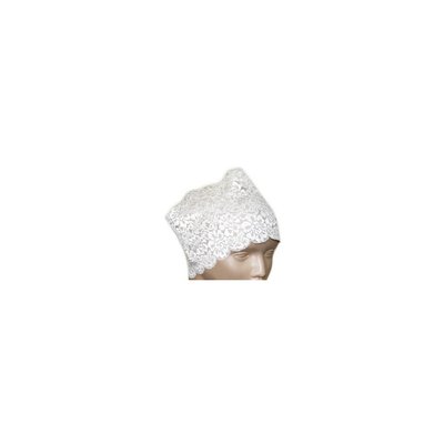Under Bone scarf made of fine lace in white