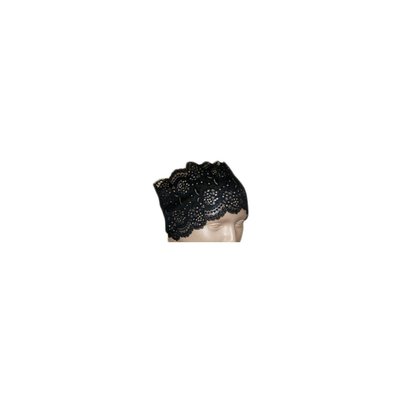 Under Bone scarf made of fine lace in black