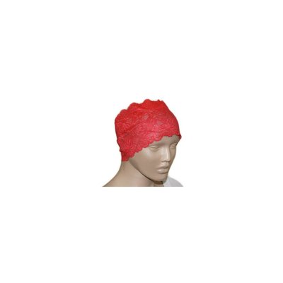 Under Bone scarf made of fine lace in red