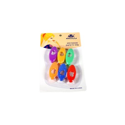 Colorful scarf pin set with heart