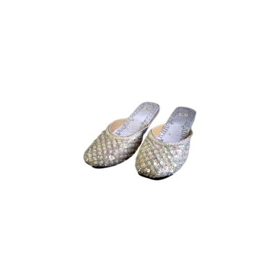 Orient Slip-On shoes with sequins in Silver White