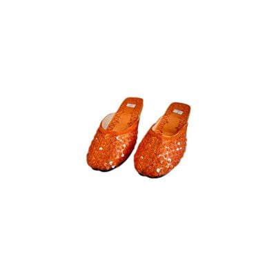 Orient Slip-On shoes with sequins in Orange