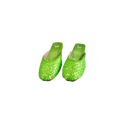 Orient Slip-On shoes with sequins in Lime Green