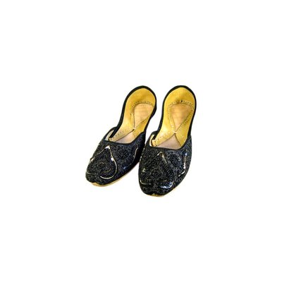 Orientalische Pailletten Ballerina Schuhe aus Leder - Nousheen