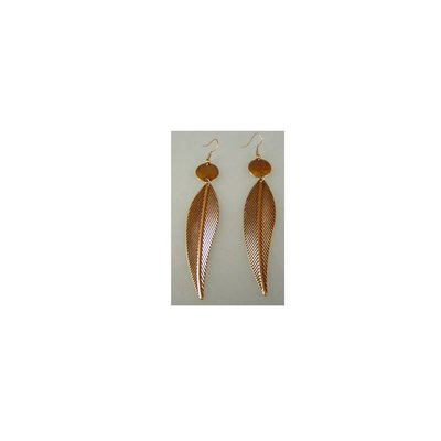 Copper-colored earrings - Spring Design