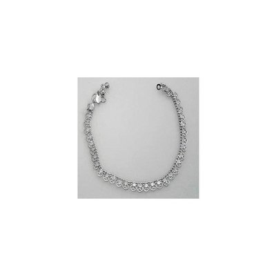 Oriental anklet silver - heart