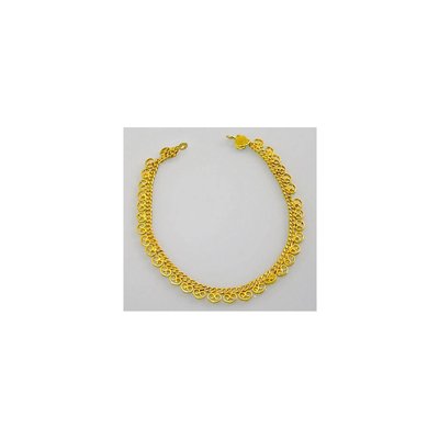 Oriental anklet gold - Heart