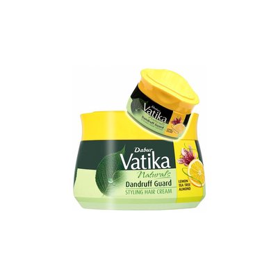 Vatika Dabur Vatika Haarcreme mit Zitrone, Teebaum, Mandel gegen Schuppen Styling - Hair Cream(140ml)
