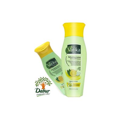 Vatika Dabur Naturals Shampoo - Refreshing Lemon Anti-Schuppen (200ml)
