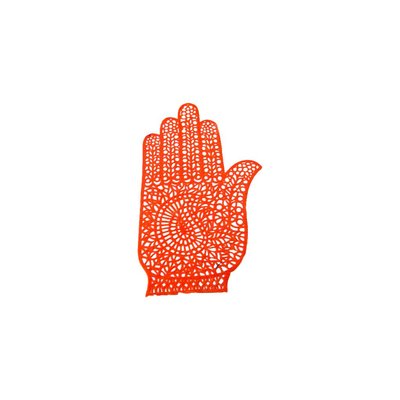 Selbstklebende Hennaschablone - Hand