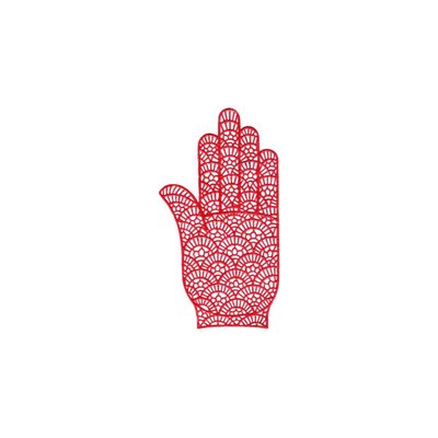 Selbstklebende Hennaschablone - Hand