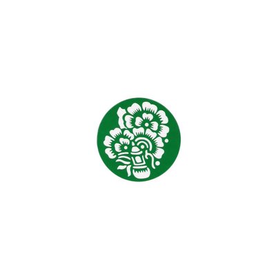 Self-adhesive henna stencil - Round
