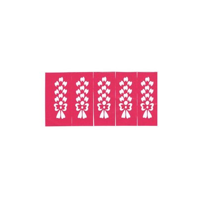 Self-Adhesive Small Henna Stencils - 10 pieces set