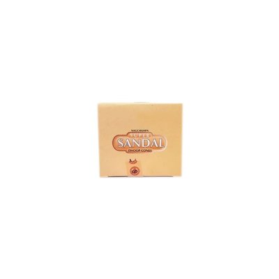 Satya Incense cones Sandal scent with holder (10 piece)