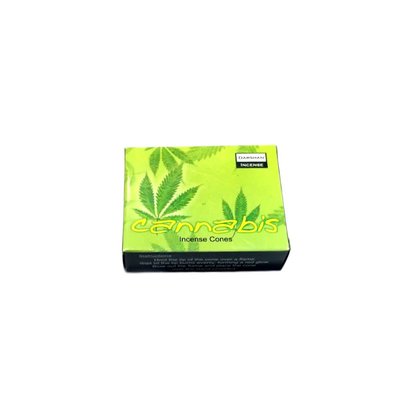 Darshan Incense cones Cannabis scent with holder (10 piece)