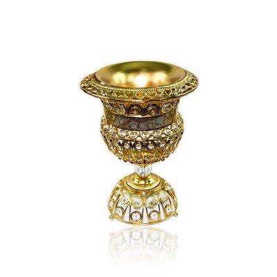 Mubkara - Large censer in gold for Bakhour incense burning