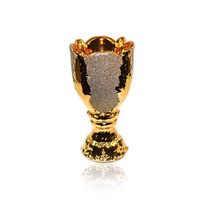 Mubkara - Incense Burner ceramics for Bakhour incense burning Gold Brilliance