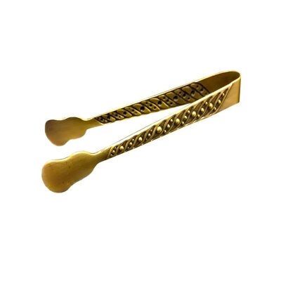 Incense tongs for incense burning in gold with ornaments