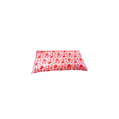 Inflatable travel pillow with rib structure stained