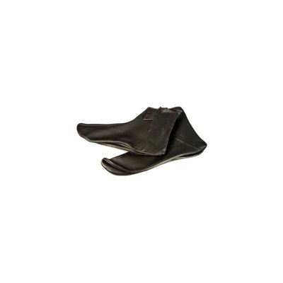 Leather Socks Khuff Mest Lined in Black