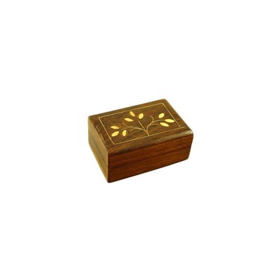 Small box with inlays wood