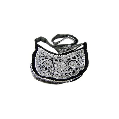 Shoulder Bag with Beads in Black