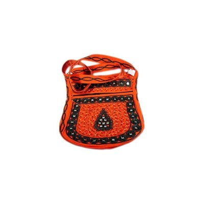 Umhängetasche Handtasche mit Stickerei Orientalisch Rot
