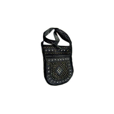 Shoulder bag handbag with embroidery Oriental Blue