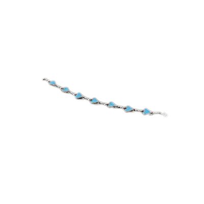 Tribal costumes bracelet with turquoise alpaca