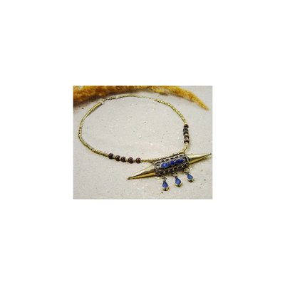 Tribal necklace with pendant 48cm