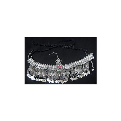 Kopfschmuck Tribal mit Fischen und zwei Steinen
