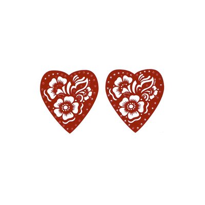 Self-adhesive henna stencil - Heart