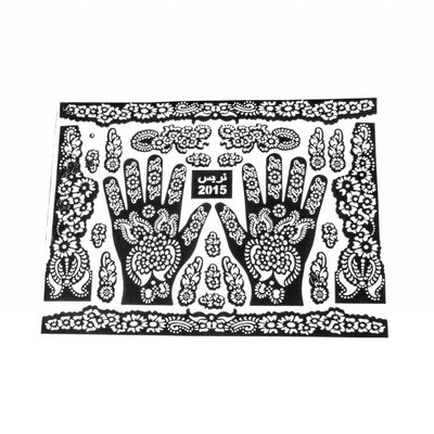 Self-adhesive henna stencils - Maxiset (38cm x 27cm)
