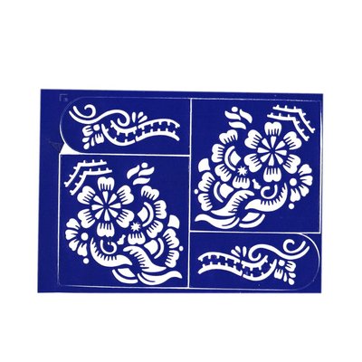 Self-adhesive henna stencil - Set