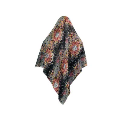 Big hijab scarf with flower pattern