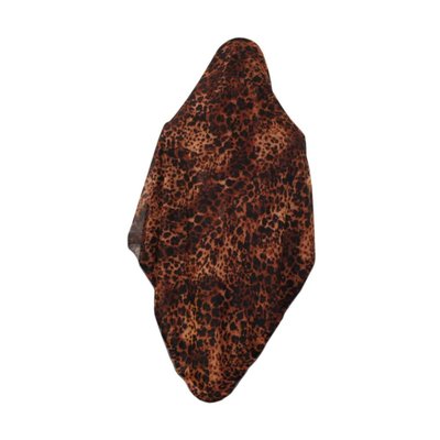 Big hijab scarf with brown animal print