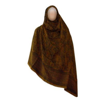 Großer Shayla Schal - Hijab in Braun