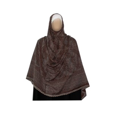 Großer Shayla Schal - Hijab in Graubraun