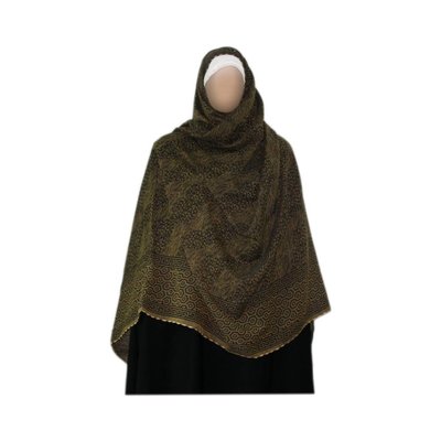 Großer Shayla Schal - Hijab in Olive