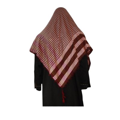 Large Scarf - Shimagh Shemagh in Red 120x115cm