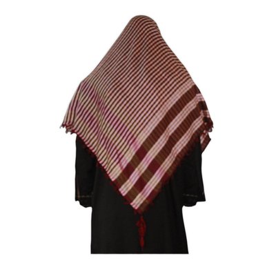 Large Scarf - Shimagh Shemagh in Red 120x115cm