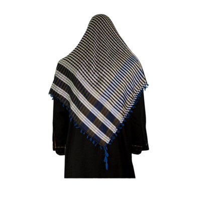 Large Scarf - Shimagh in Blue 120x115cm