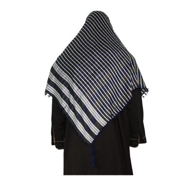 Large Scarf - Shimagh in Blue 120x115cm