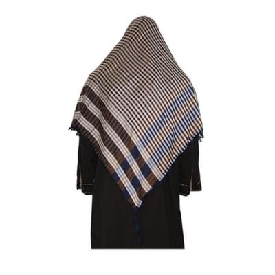 Large Scarf - Shimagh in Blue 120x115cm