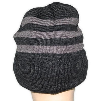 Kashmiri Mütze Warm - Doppellagig gestrickte Wintermütze Gr. L/XL