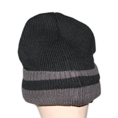 Kashmiri Mütze Warm - Doppellagig gestrickte Wintermütze Gr. L/XL
