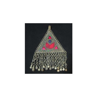 Tribal pendant with red moon