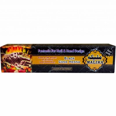 Schwarzes Henna in Tube - Malika Cone für Hennatattoos (35g)
