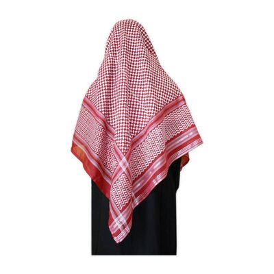 Großes Tuch - Shemagh Bordeaux 134cm x 134cm