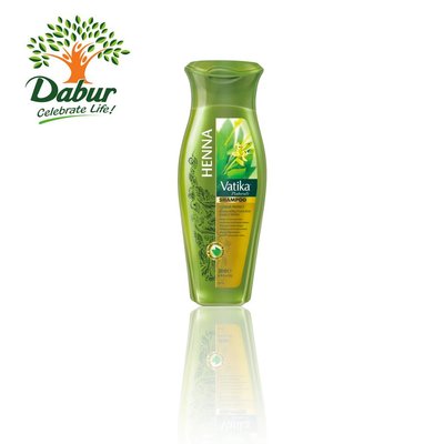 Vatika Dabur Henna Shampoo mit Henna für kolorierte, gestresste Haare (200ml)